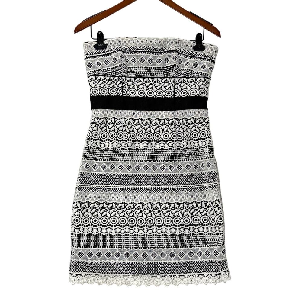 Cynthia‎ Steffe Size 4 Dress Trudy White Eyelet Lace Mini Coquette Cocktail
